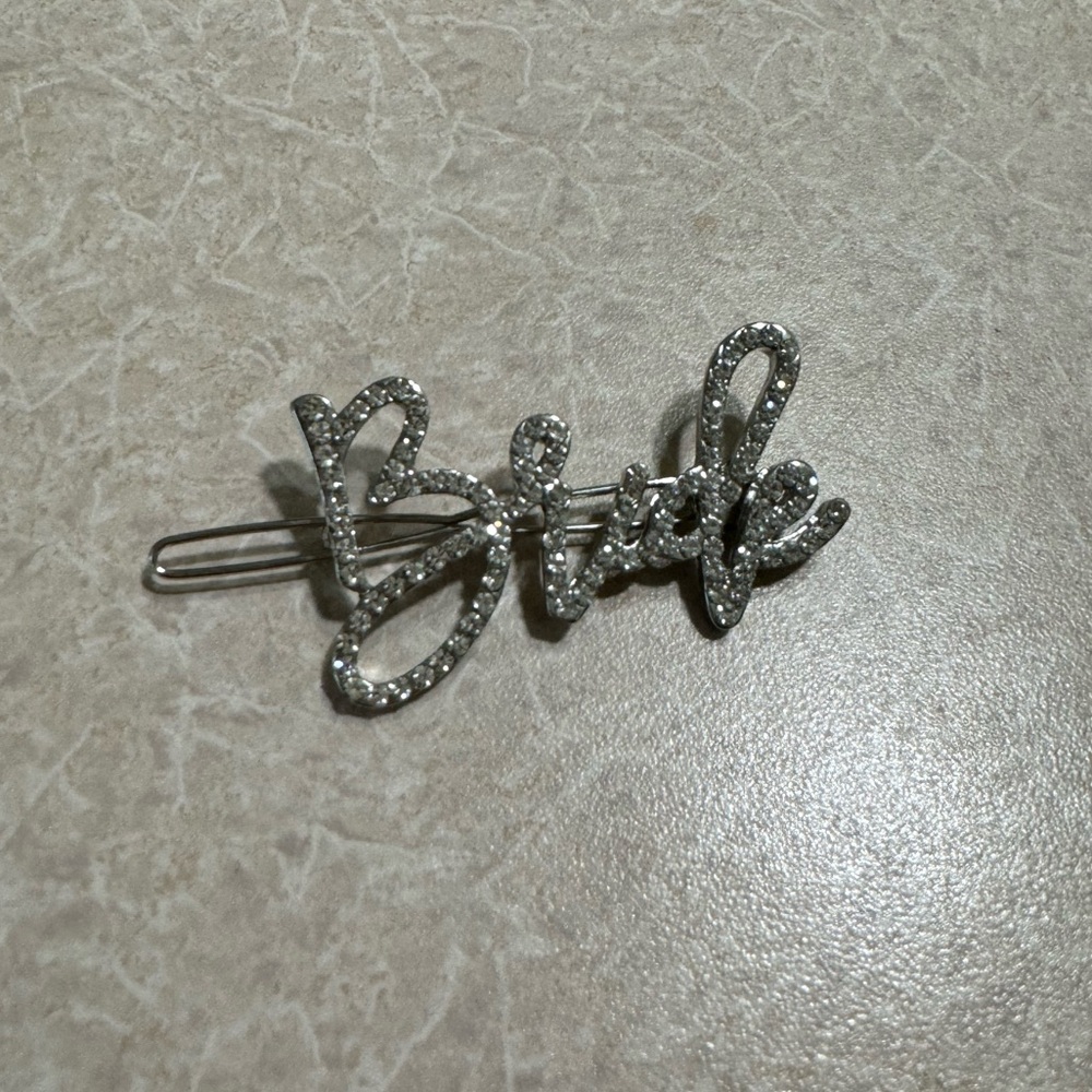 Silver Bride Hair Clip